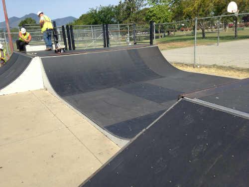 2015skateparkrepairsnewdeck