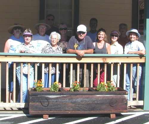 Clear Lake Trowel and Trellis Garden Club members installed new landscaping at the Ely Stage Stop Museum in Kelseyville, Calif. Courtesy photo. elystagestopplanting1