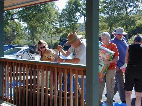 Clear Lake Trowel and Trellis Garden Club members at work on new landscaping at the Ely Stage Stop Museum in Kelseyville, Calif. Courtesy photo. elystagestopplanting2
