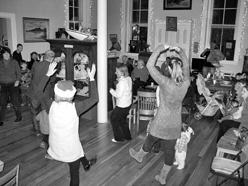 Revelers dance to the music of the Nutcracker Suite during the 2011 festivities at the Lower Lake Schoolhouse Museum in Lower Lake, Calif. Courtesy photo. lowerlaketreelighting