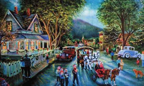 The signature portrayal of the Kelseyville Christmas in the Country celebrations by Carolyn Morris. christmasinthecountry