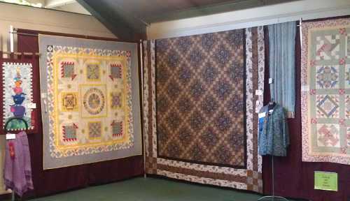 Quilters and weavers display their work at the Lake County Fair in Lakeport, Calif., on Thursday, August 29, 2013. Photo by Elizabeth Larson. 082913quiltexhibit