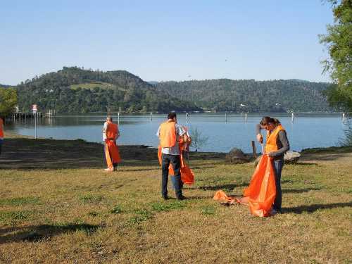 Community members worked together to clean up trash and spruce up the city of Clearlake, Calif., as part of the annual cleanup day on Saturday, April 27, 2013. Photo by Beth-Katherine Kaiman. 042713clearlakecleanup