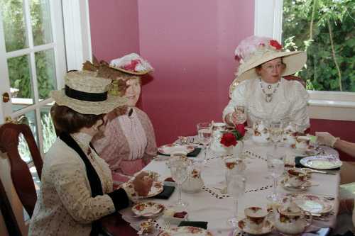 Ladies enjoy an English High Tea at the Lakeport English Inn in Lakeport, Calif. Courtesy photo. tealadies