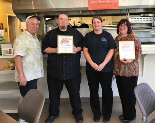  KBA presents Woodland Community College Culinary Arts Program with Baconfest awards