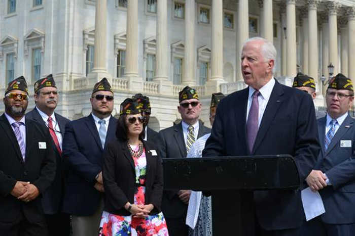 Congressman Mike Thompson announces the bipartisan amendment in the National Defense Authorization Act of Fiscal Year 2018 to declassify Project 112/Project Shipboard Hazard and Defense, or SHAD, in Washington, DC on Wednesday, July 12, 2017. Courtesy photo. Thompson among members of Congress seeking declassification of Vietnam era-biological and chemical test project