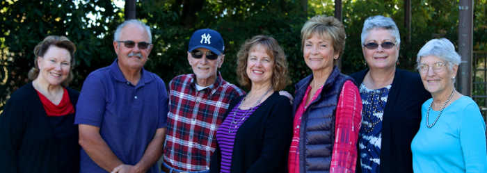 From left, Lake County Fair Foundation Board members Ruth Stewart, Bob Renker and Chuck Doty, Fair Chief Executive Officer Debbie Strickler, Fair Board members Annette Hopkins and Janeane Bogner, and Fair Foundation Board member Jane Alameda. Stewart, Renker, Doty and junior member at large Erica Illg (not pictured) will be honored as grand marshals at the 2017 Lake County Fair, which begins on Thursday, August 31, in Lakeport, Calif. Courtesy photo. Fair Foundation directors named grand marshals for Lake County Fair