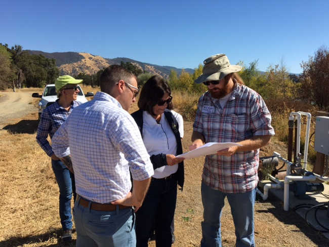 Assemblymember tours proposed Middle Creek Marsh Restoration area