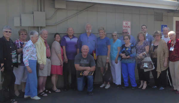 Supervisor Rob Brown (center, kneeling) with members of the Lake County Republican Women, Federated at the group’s meeting on Wednesday, September 13, 2017, in Clearlake, Calif. Courtesy photo. Brown addresses county issues at Lake County Republican Women, Federated