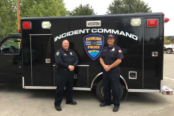 Clearlake Police Department receives incident command vehicle thanks to Lake County Fire donation