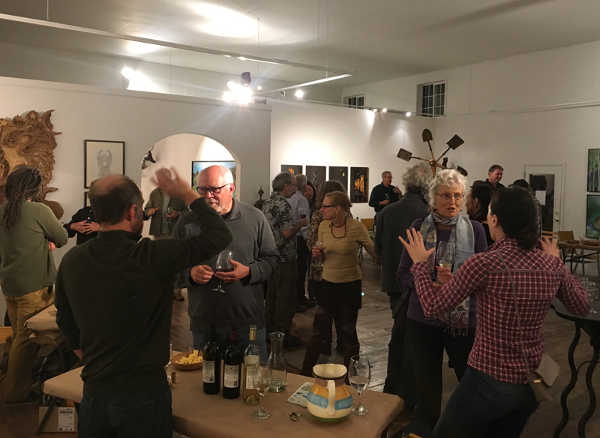 Guests, artists and winemakers at “Palette to Palate: Ashes to Art,” the 2016 Fire Anniversary exhibit at the Middletown Art Center. Photo courtesy of the Middletown Art Center staff. Six Sigma Ranch and Winery is Featured Guest for MAC’s Sept. 20 ‘Palette to Palate’ series