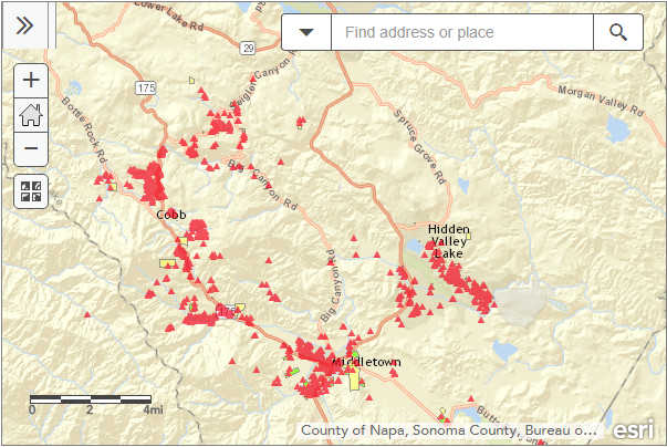 County releases Valley fire area recovery map