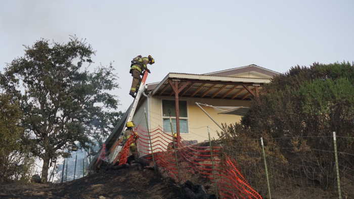 Lucerne fire destroys two homes, damages third; barbecue ruled the cause
