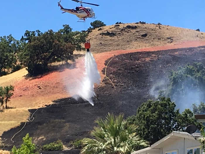 Firefighters knock out wildland fire near Lakeport