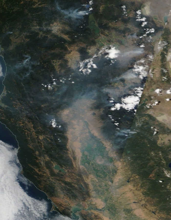  Northern California fires responsible for hazy skies