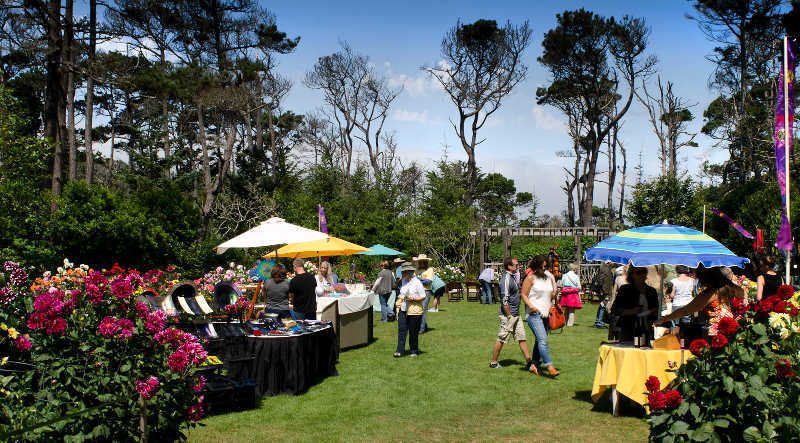 A past “Art in the Garden” event at the Mendocino Coast Botanical Gardens in Fort Bragg, Calif. Courtesy photo. Mendocino Coast Botanical Gardens hosts ‘Art in the Gardens’ Aug. 5
